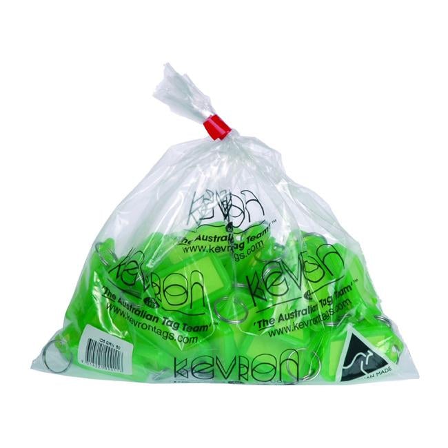 Kevron id5 keytags green bag 50-Officecentre