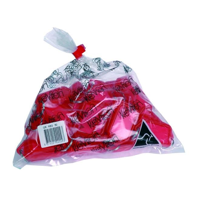 Kevron id5 keytags red bag 50-Officecentre