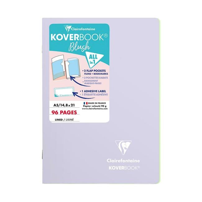 Koverbook Blush A5 Lined Lilac-Officecentre