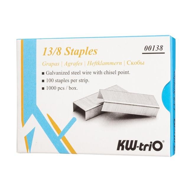 KW-triO Staples 13/8 Box of 1000-Officecentre