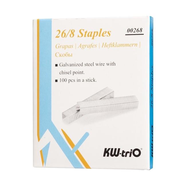 KW-triO Staples 26/8 Box of 1000-Officecentre