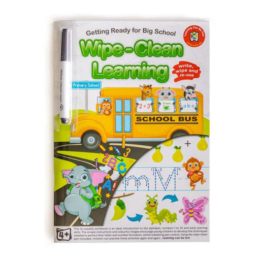 LCBF Wipe Clean Learning Book Get Ready Big School W/Marker-Officecentre