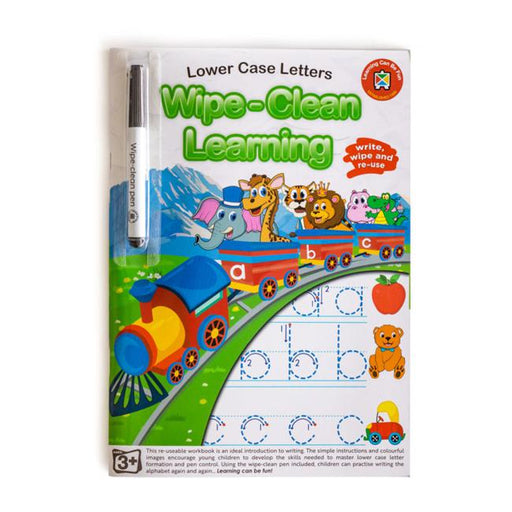 LCBF Wipe Clean Learning Book Lower Case Letters W/Marker-Officecentre