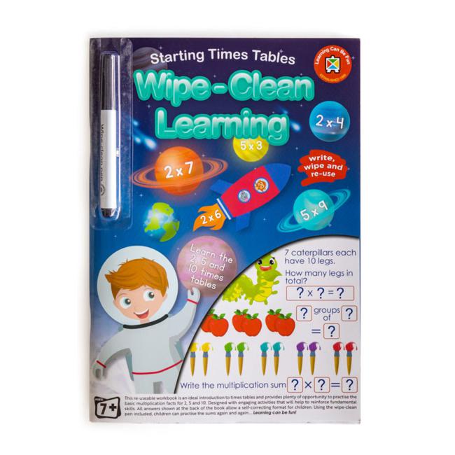 LCBF Wipe Clean Learning Book Starting Times Tables W/Marker-Officecentre