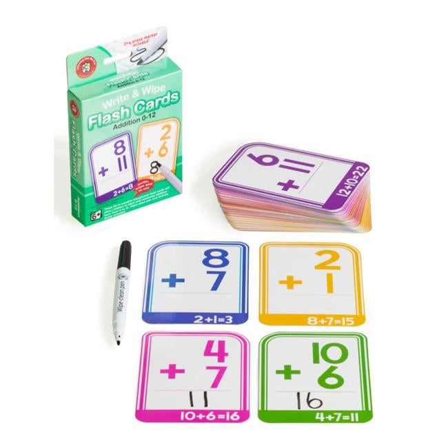 LCBF Write & Wipe Flashcards Addition W/Marker-Officecentre