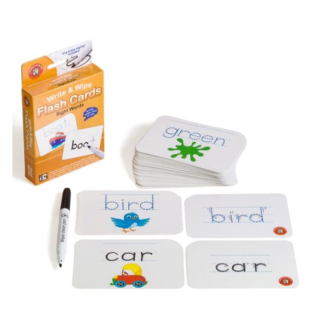 LCBF Write & Wipe Flashcards Sight Words W/Marker-Officecentre