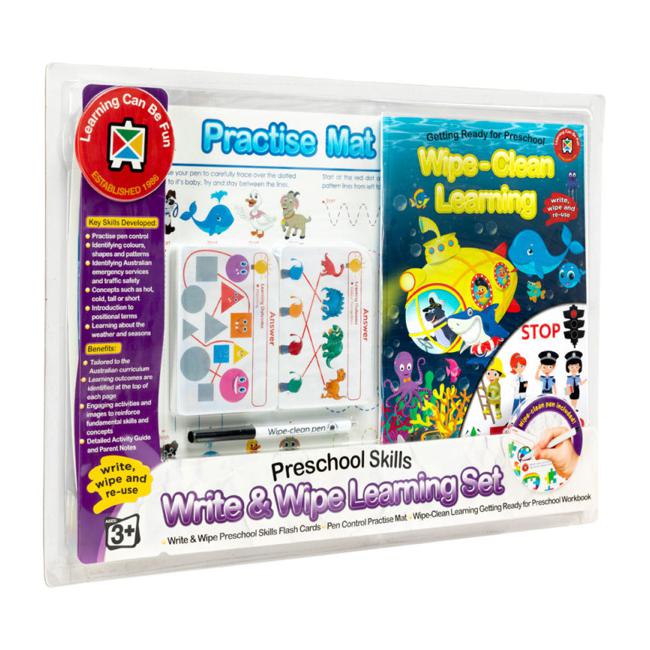 LCBF Write & Wipe Learning Set Preschool Skills-Officecentre