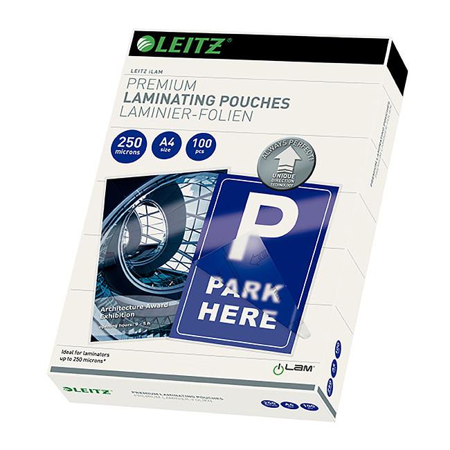 Leitz laminating pouch a4 250 micron pk100-Officecentre