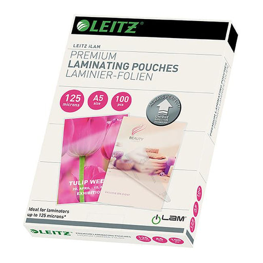 Leitz laminating pouch a5 125 micron pk100-Officecentre