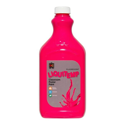Liquitemp Fluorescent Poster Paint 2L Pink-Officecentre