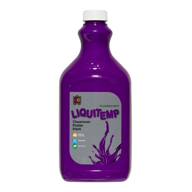 Liquitemp Fluorescent Poster Paint 2l Purple-Officecentre