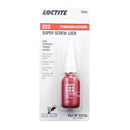 Loctite 222 Threadlocker Super Screw Lock 10ml-Officecentre