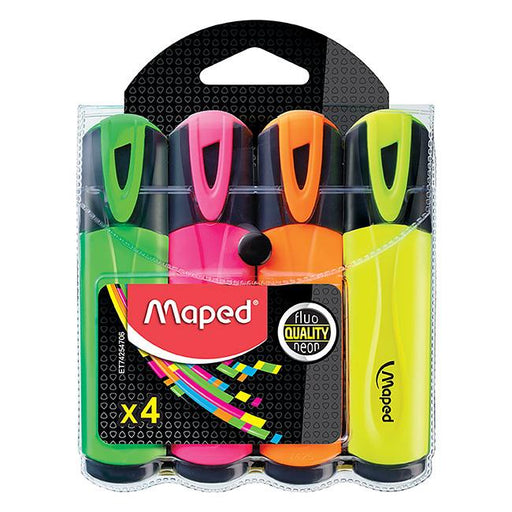 Maped fluo peps highlighter wallet 4-Officecentre