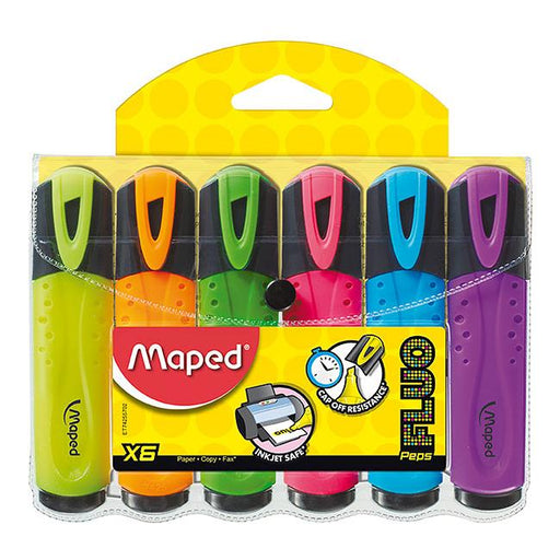 Maped fluo peps highlighter wallet 6-Officecentre