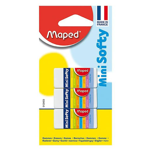 Maped softy eraser mini 3pk-Officecentre