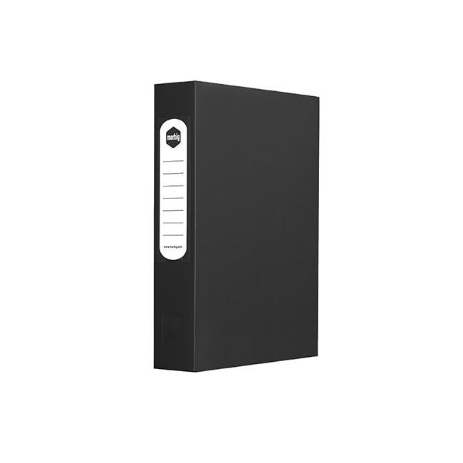Marbig box file a4 60mm black-Officecentre