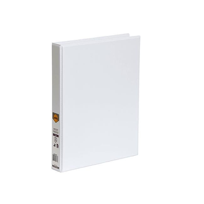 Marbig clearview insert binder a4 25mm 3d white-Officecentre