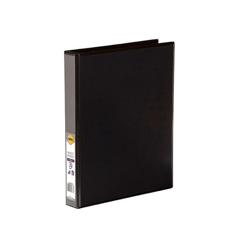 Marbig clearview insert binder a4 25mm 4d black-Officecentre