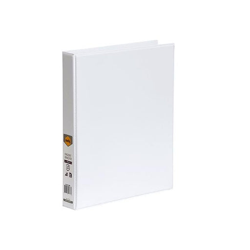 Marbig clearview insert binder a4 25mm 4d white-Officecentre