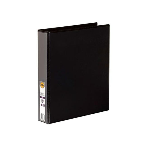 Marbig clearview insert binder a4 38mm 2d black-Officecentre