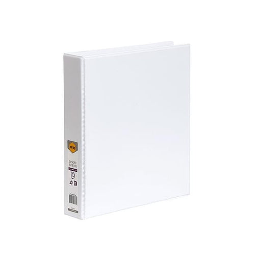 Marbig clearview insert binder a4 38mm 3d white-Officecentre