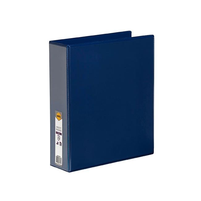 Marbig clearview insert binder a4 50mm 2d blue-Officecentre