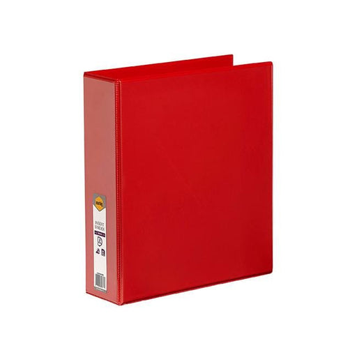 Marbig clearview insert binder a4 50mm 2d red-Officecentre