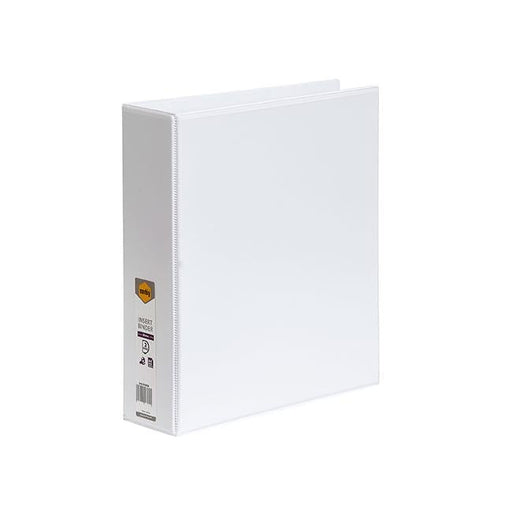 Marbig clearview insert binder a4 50mm 2d white-Officecentre