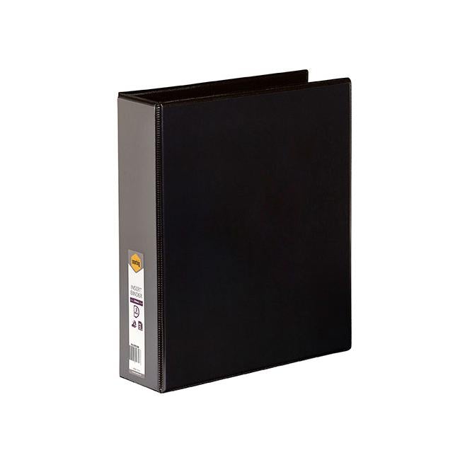Marbig clearview insert binder a4 50mm 3d black-Officecentre