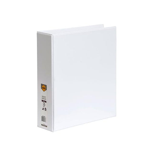 Marbig clearview insert binder a4 50mm 3d white-Officecentre