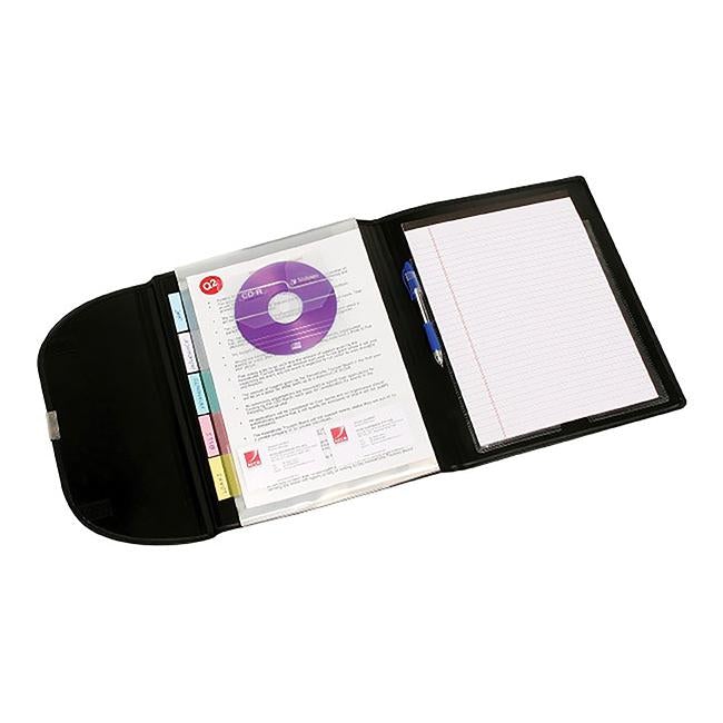 Marbig compendium 5 pocket pp black-Officecentre