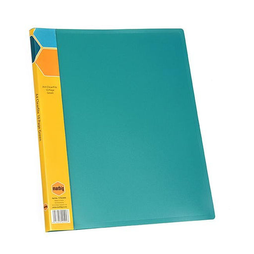 Marbig display book a4 10pg green-Officecentre