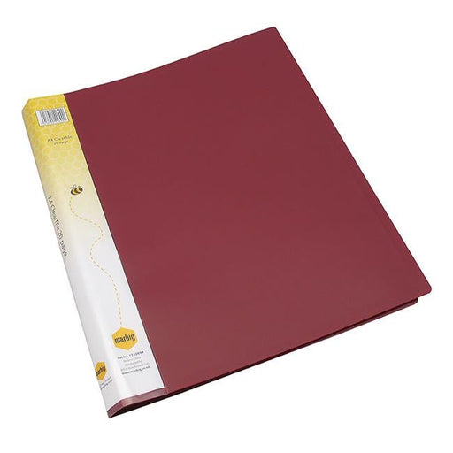 Marbig display book a4 20pg burgundy-Officecentre