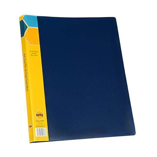 Marbig display book a4 20pg dark blue-Officecentre