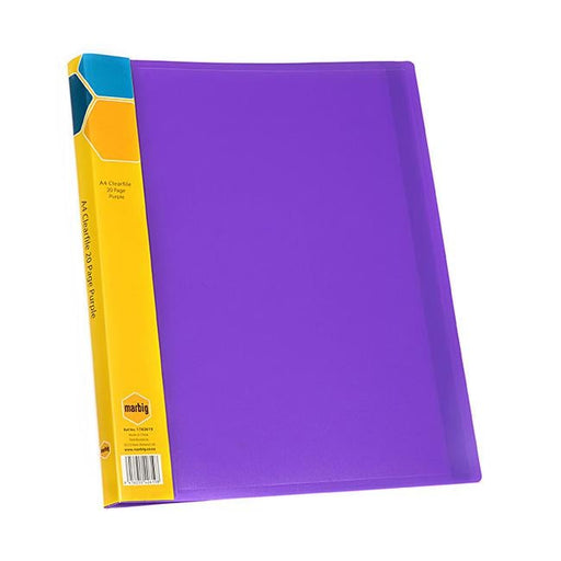 Marbig display book a4 20pg purple-Officecentre