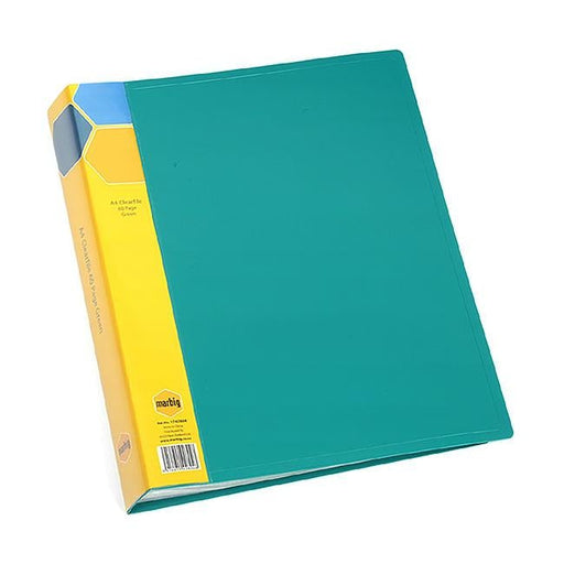 Marbig display book a4 60pg green-Officecentre