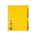 Marbig indices & dividers 10 tab manilla a4 extra wide-Officecentre