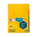 Marbig indices & dividers 5 tab manilla a4 brights-Officecentre