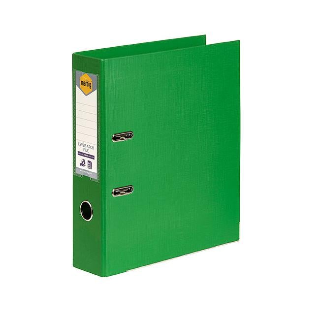 Marbig lever arch file a4 pe green-Officecentre