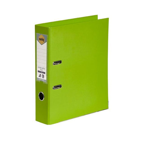 Marbig lever arch file a4 pe lime-Officecentre