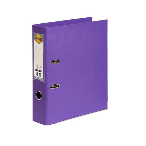 Marbig lever arch file a4 pe purple-Officecentre