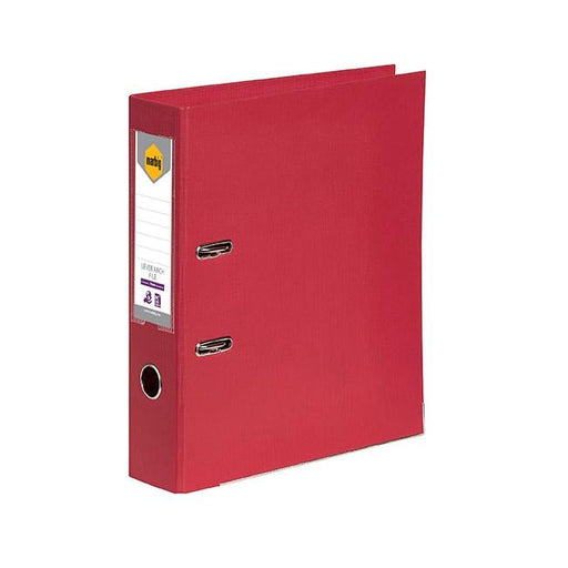 Marbig lever arch file foolscap deep red-Officecentre