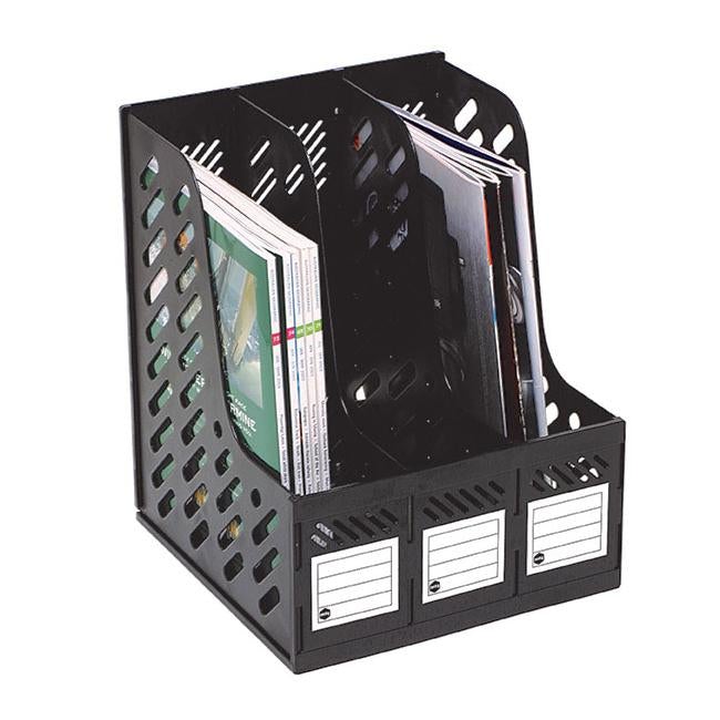 Marbig magazine racks 3 section 3 section-Officecentre