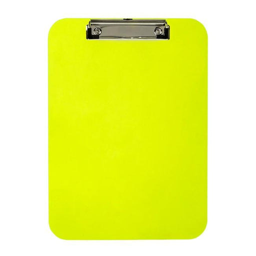 Marbig professional clipboard plastic a4 neon green-Officecentre