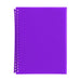 Marbig refillable display book 20 pocket purple-Officecentre
