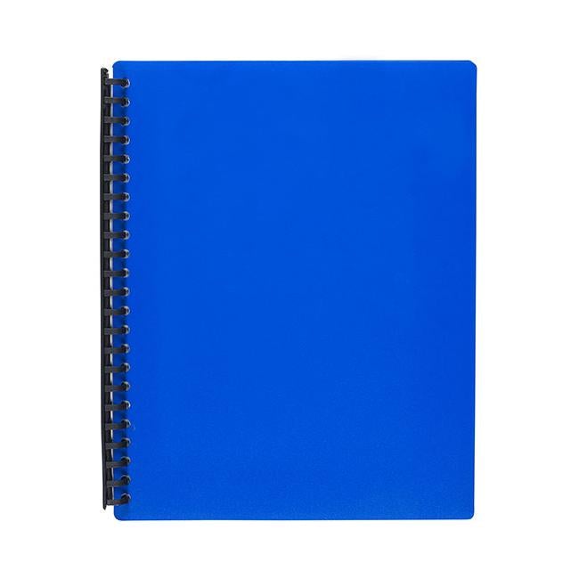 Marbig refillable display book 40 pocket blue-Officecentre