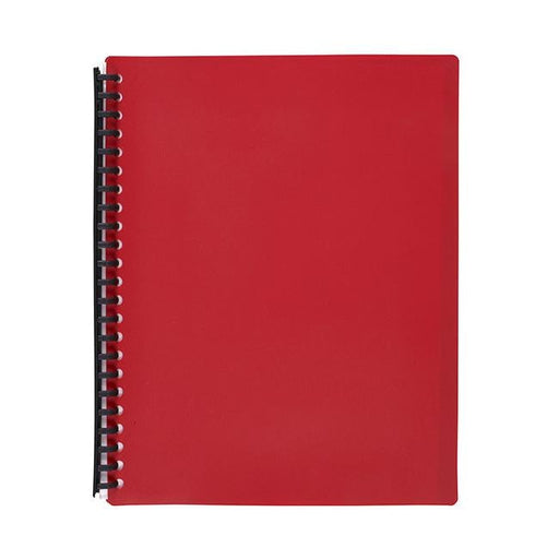 Marbig refillable display book 40 pocket red-Officecentre