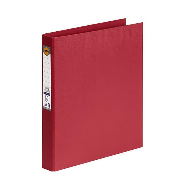 Marbig ring binder a4 25mm 2d pe deep red-Officecentre