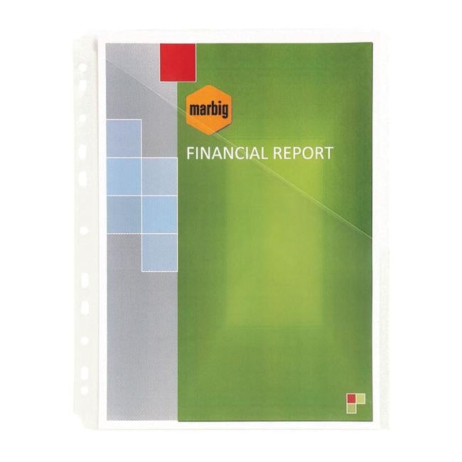 Marbig sheet protectors heavyweight a4 easy access 10pk-Officecentre