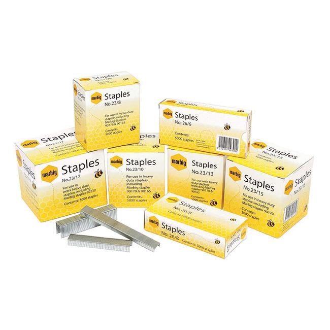 Marbig staples 23/13mm bx5000 h/duty-Officecentre